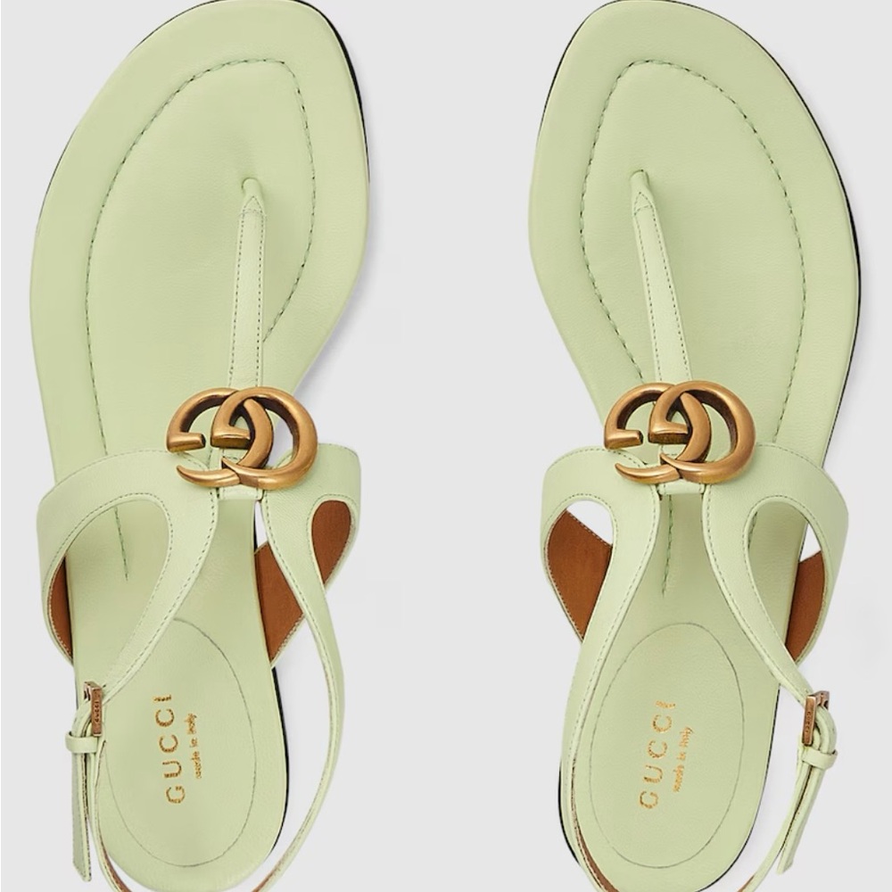 Gucci Double G Thong Sandals - Picture 2 of 9